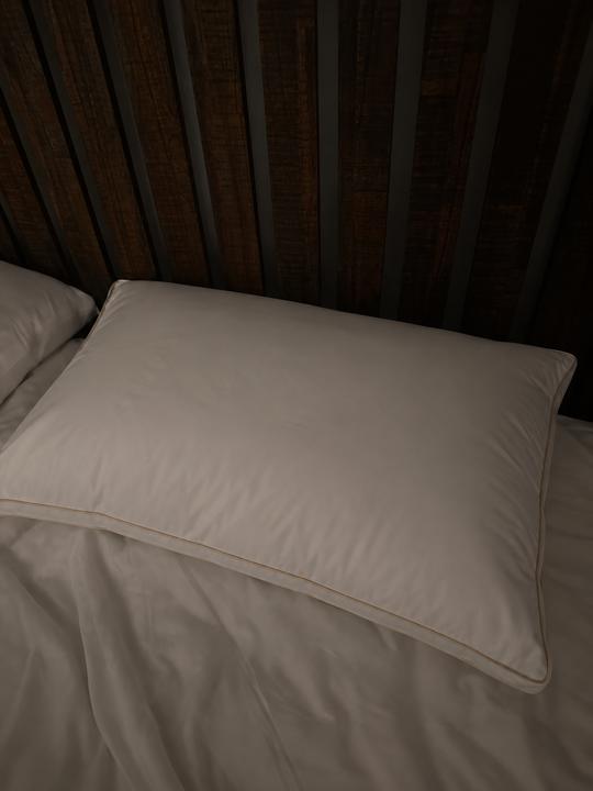 Signature Deluxe Suite Pillow photographed by Rebecca S. at home